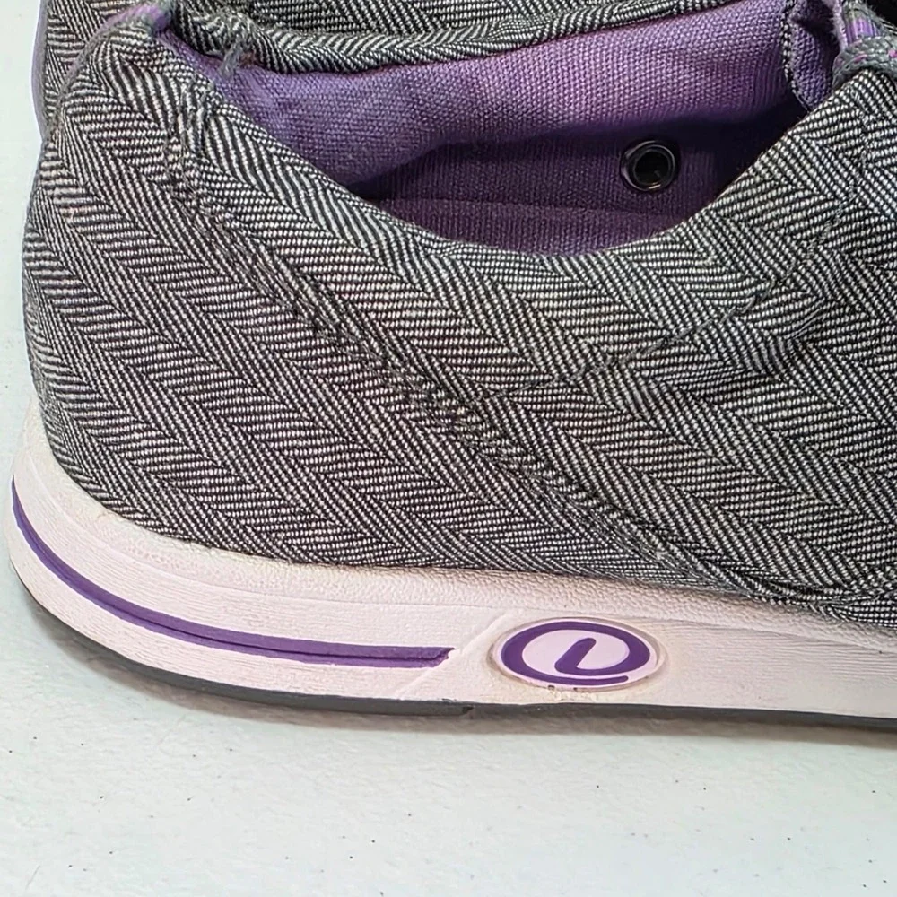 Dexter Kerrie Herringbone Bowling Shoes B4271-5 Womens 7 M(B) Grey Purple Sporty